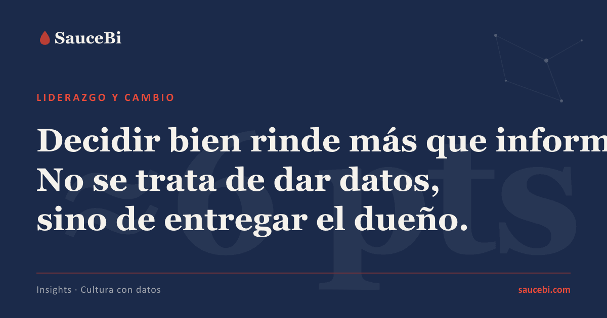 No se entrega información, se entrega responsabilidad