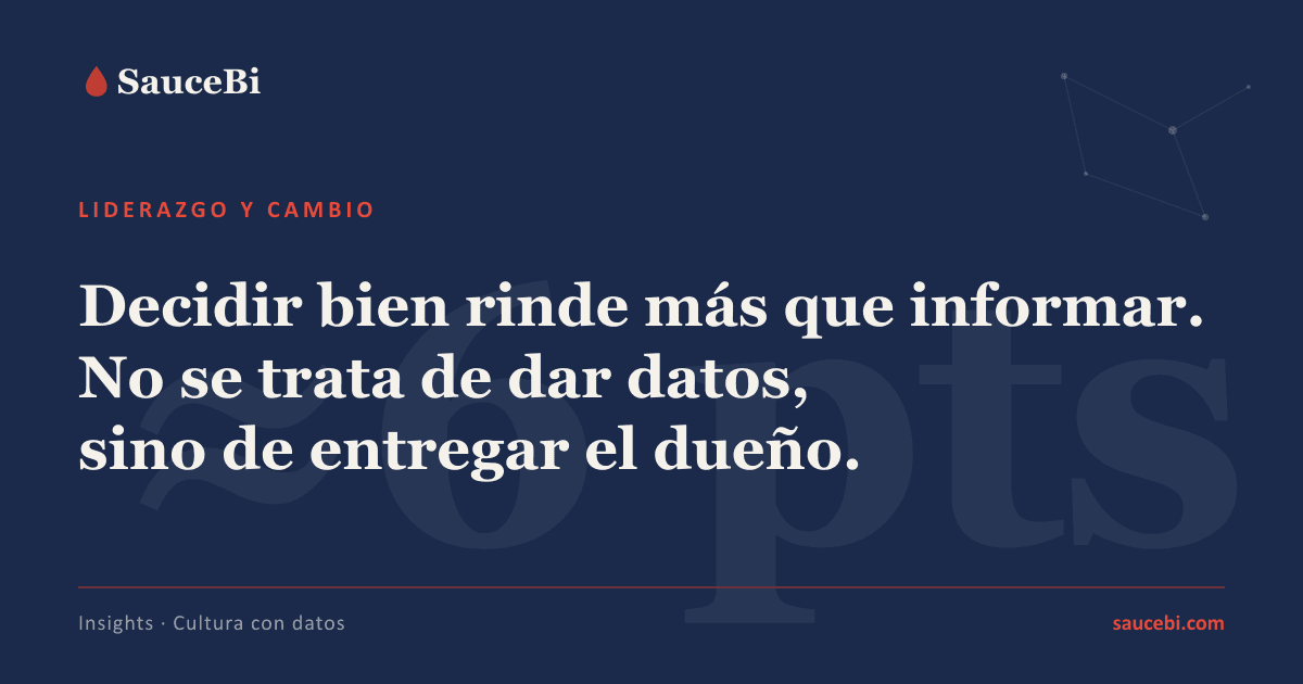 No se entrega información, se entrega responsabilidad